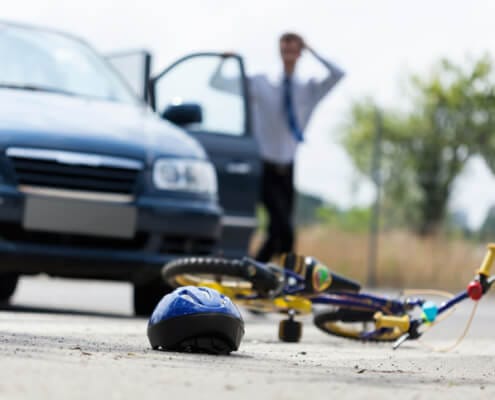 child bicycle accident