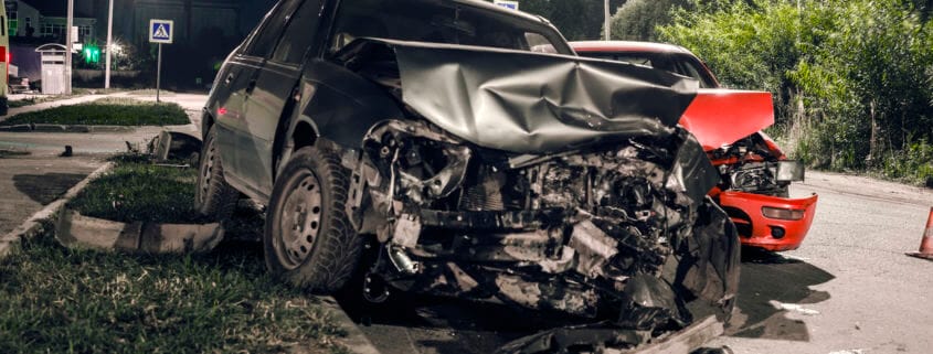 nighttime car accident
